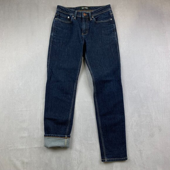 DU/ER Mens Pants 28 Blue Jeans Fireside Fleece Lined L2X Slim Fit Stretch 28x29 - Picture 1 of 15